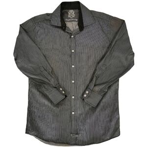 English Laundry Long Sleeve Dress Shirt in Black & White - Sz 15-1/2 or M